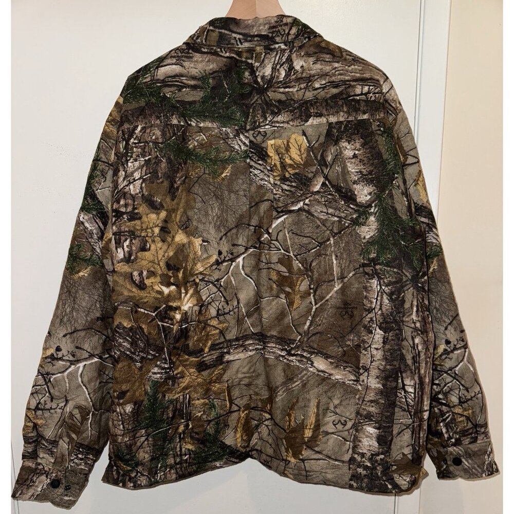 Mossy Oak Camouflage Break Up Herter’s Jacket Full Zip-Up And Snap Size XL - Picture 3 of 13